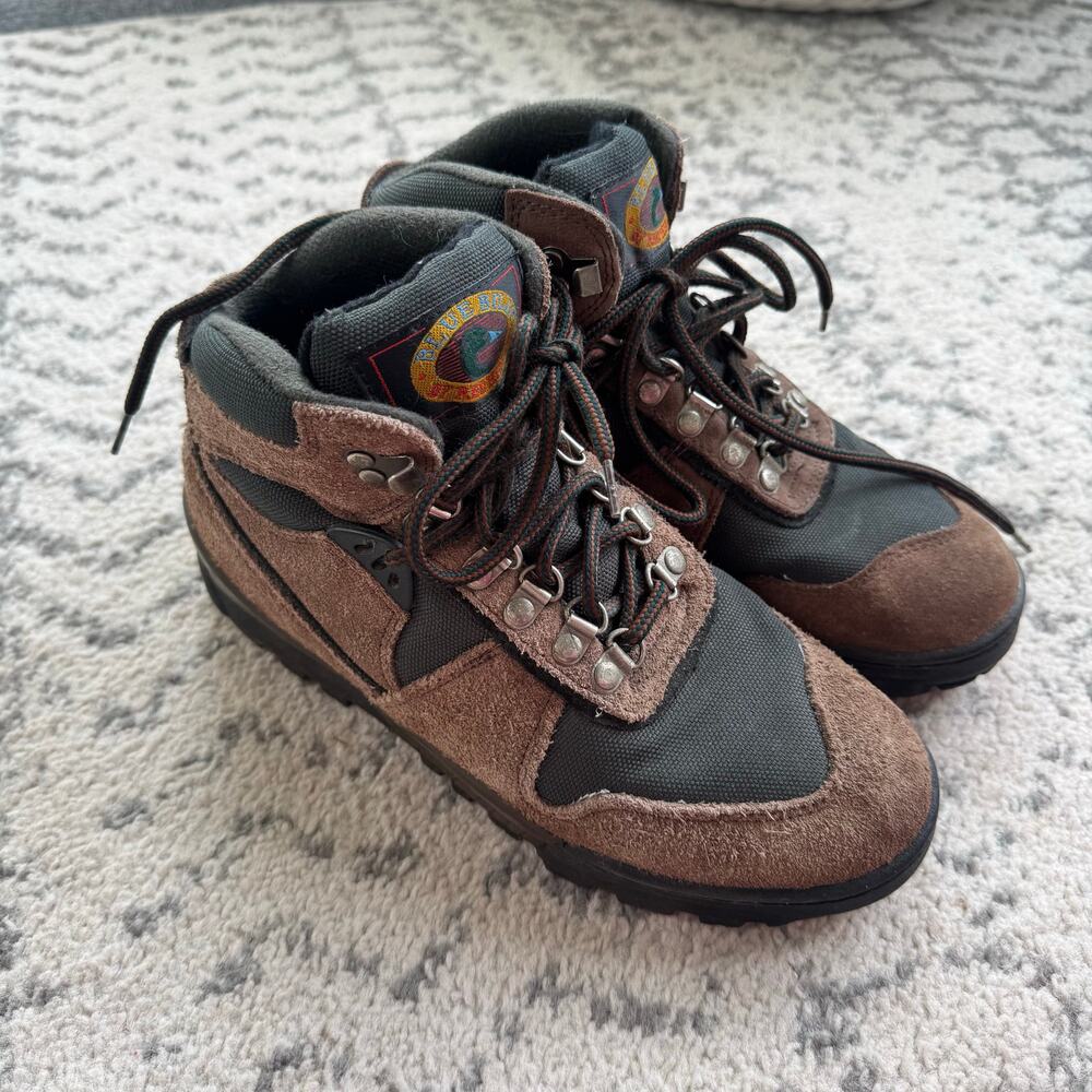 Vtg Blue Bill by Redhead Brown Hiking Hunting Boots Size 7 Womens